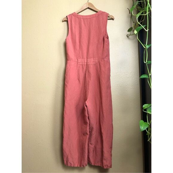a new day women linen blend jumpsuit size small - Picture 7 of 13